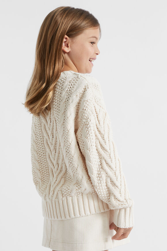 Cable Knit Sweater  Creme  hi-res