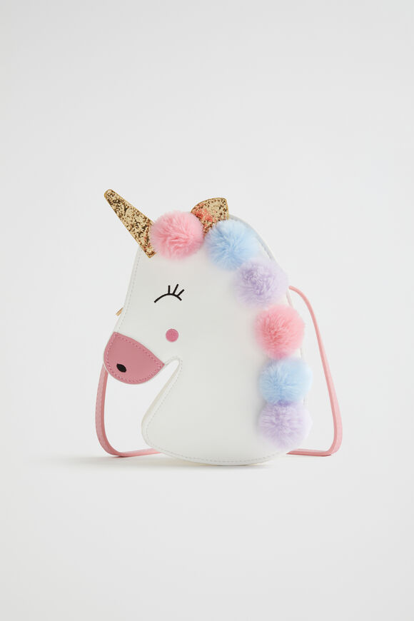 Unicorn Pom Pom Bag  Multi  hi-res