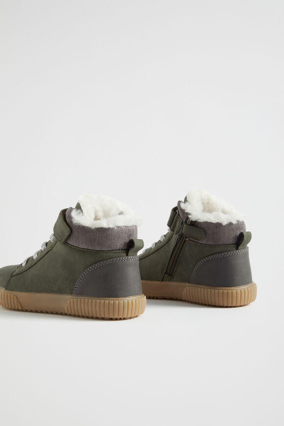 Fur High Top  Khaki  hi-res