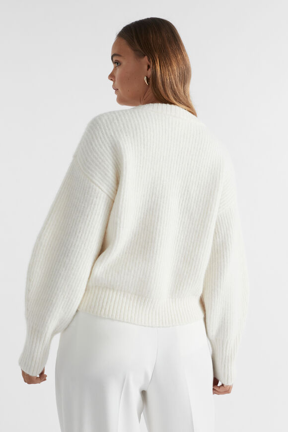 Wool Blend Cardigan  Cloud Cream  hi-res