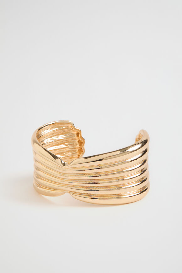 Ribbed Cuff  Gold  hi-res