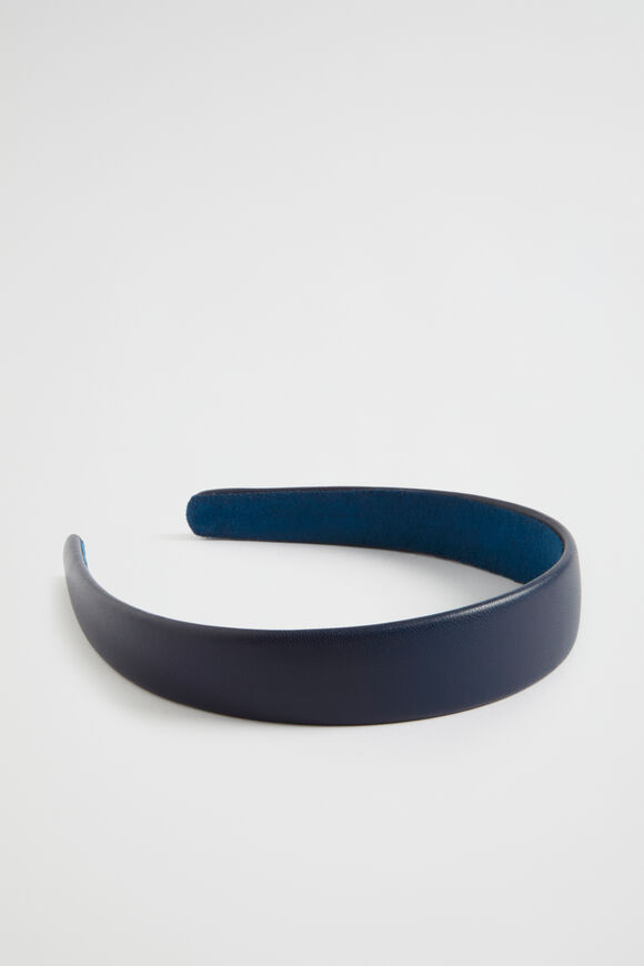 Leather Look Headband  Midnight Sky  hi-res