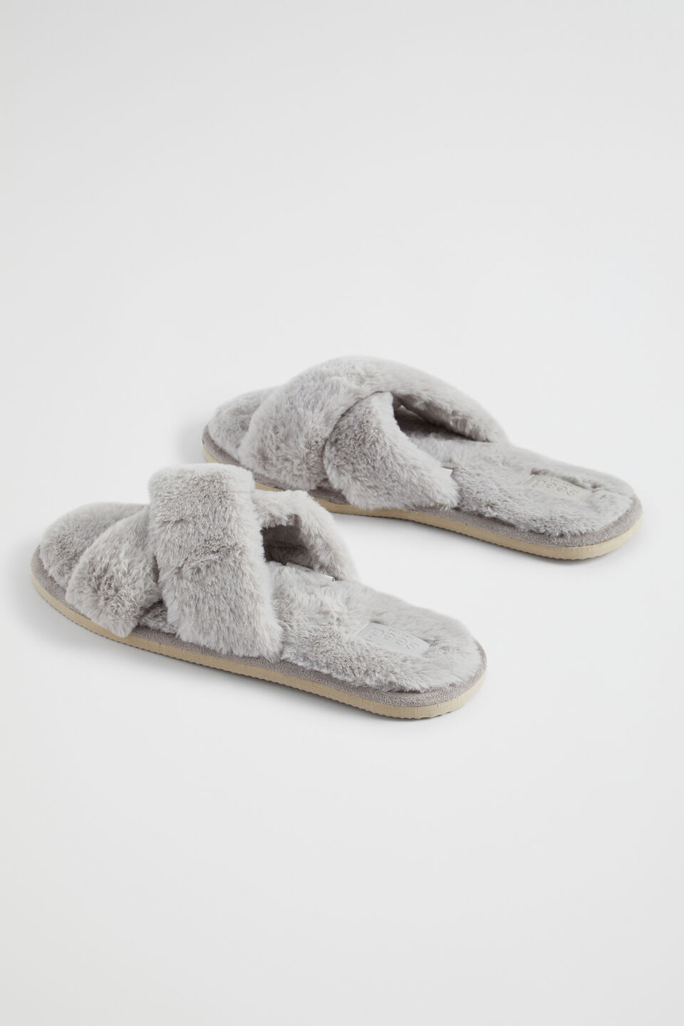Crossover Slippers  Grey
