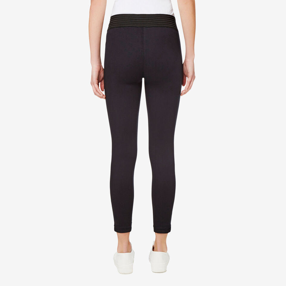 Elastic Black Jegging  