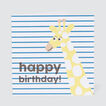 Large Happy Birthday Giraffe Card    hi-res