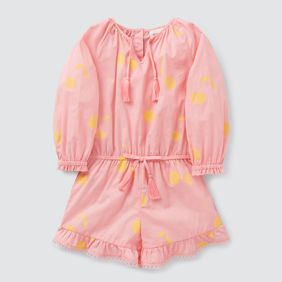 Cherry Yardage Playsuit  