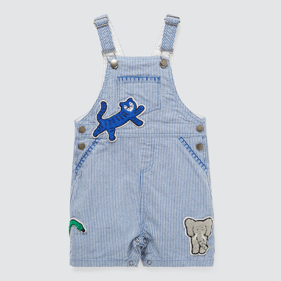 Stripe Patches Overall  