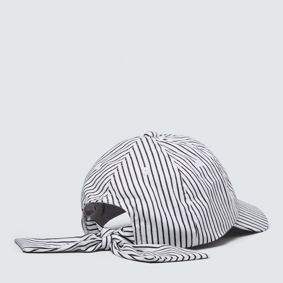 Stripe Tie Back Cap  1