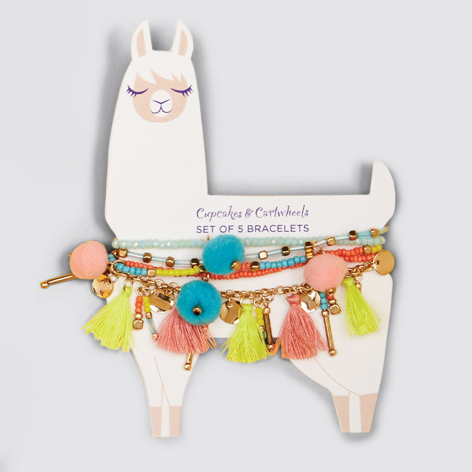 Llama Bracelets 5 Set  