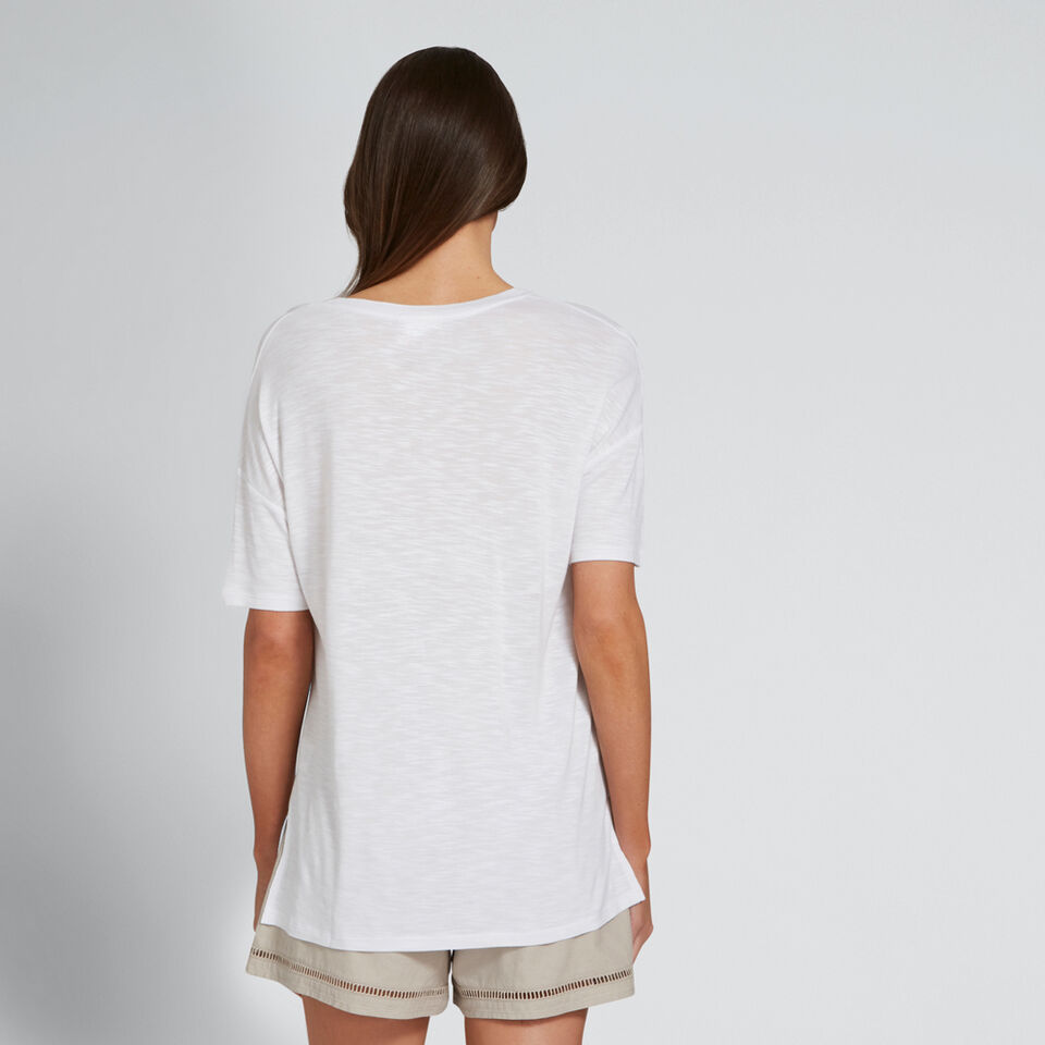 Slouchy V-Neck Tee  