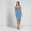 Peek-A-Boo Denim Dress    hi-res