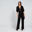 V-Neck Waisted Jumpsuit    hi-res