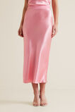 Satin Midi Skirt    hi-res