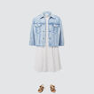 Distressed Denim Jacket    hi-res