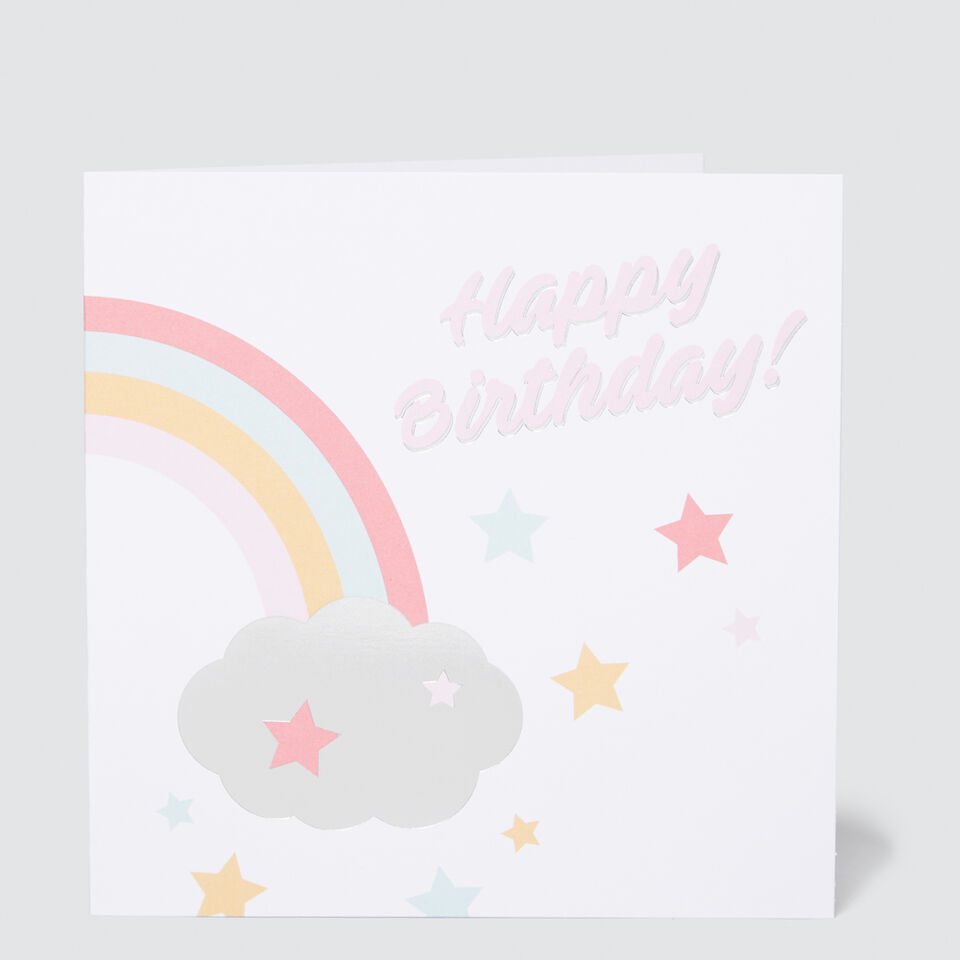 Large Rainbow Card  