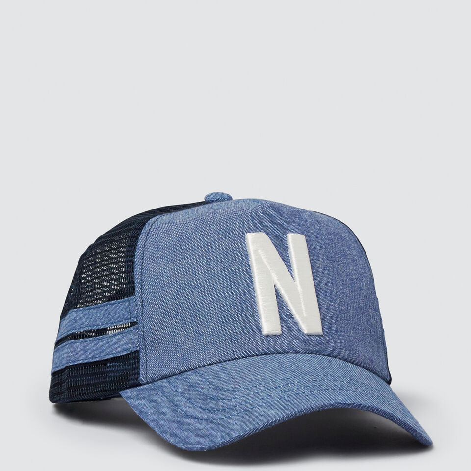 Boys' Initial Mesh Cap  