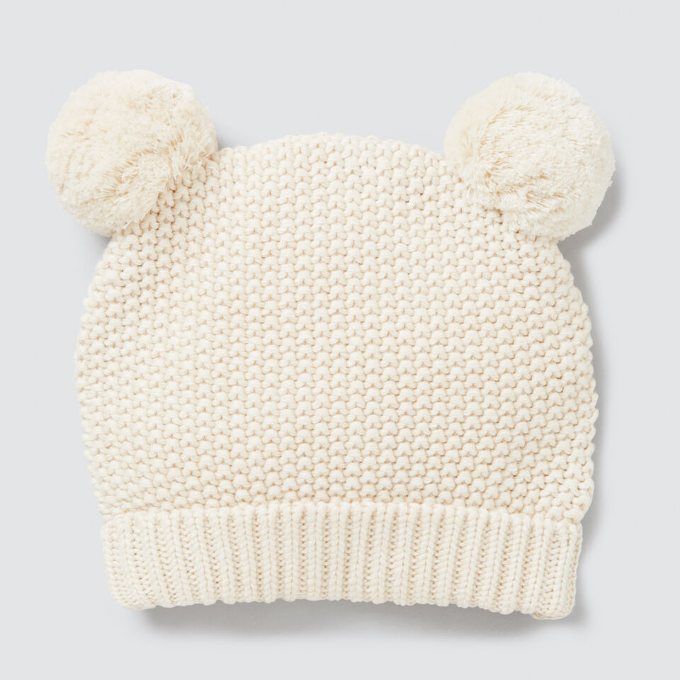 Knit Pom Pom Beanie  