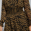 Zebra Print Midi Dress    hi-res