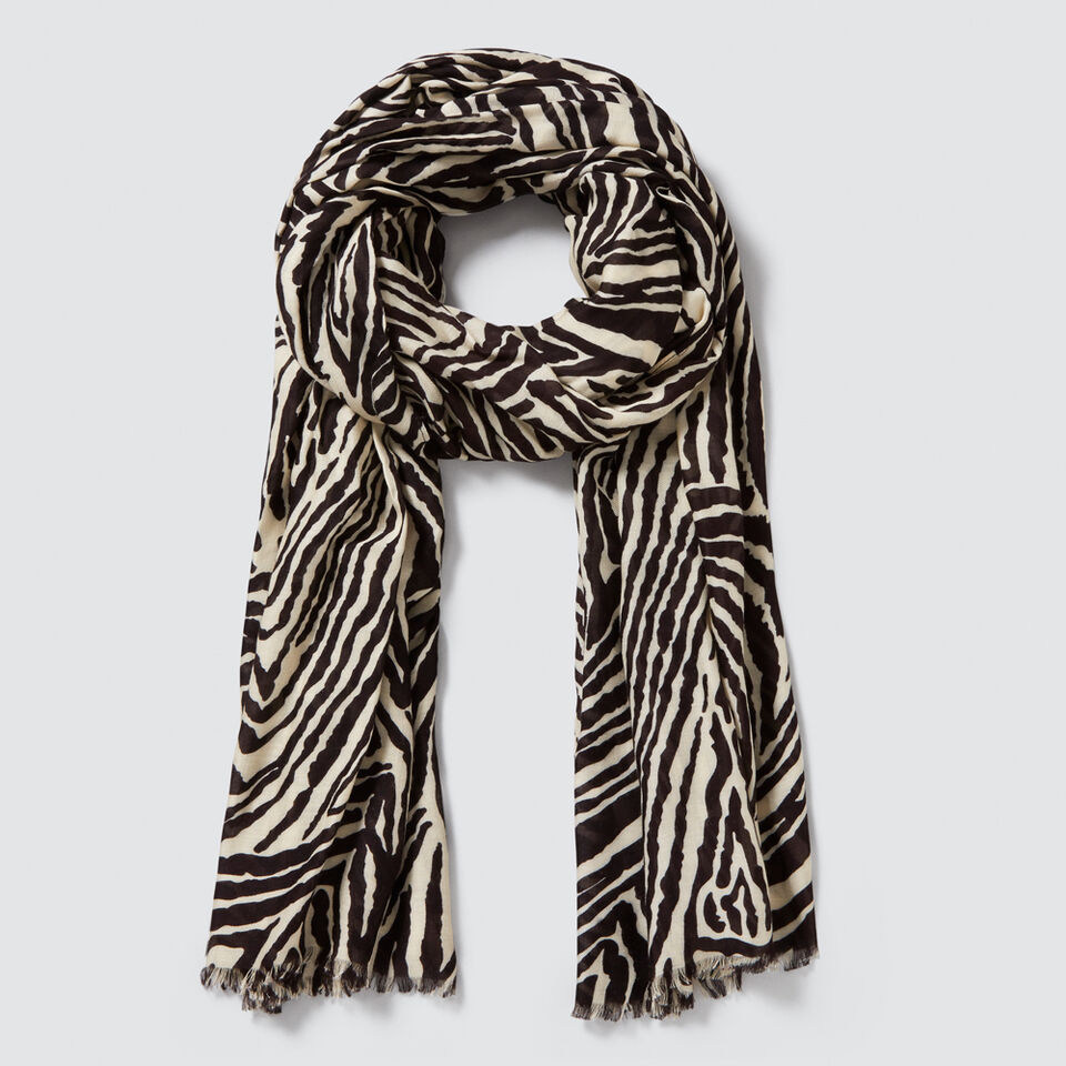 Zebra Print Scarf  