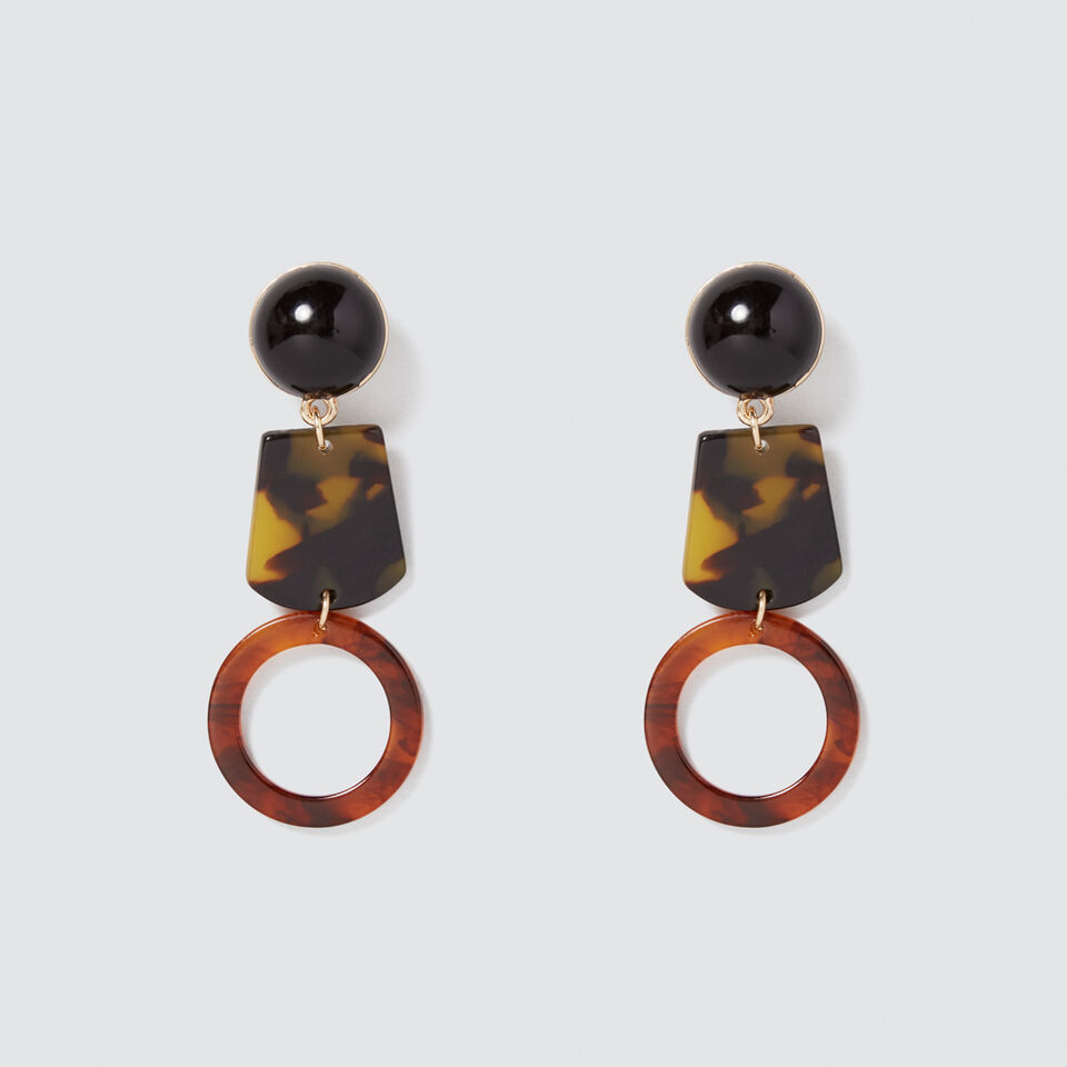 Contrast Drop Earrings  