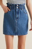 Paperbag Denim Skirt    hi-res