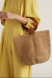 Ring Handle Woven Tote    hi-res