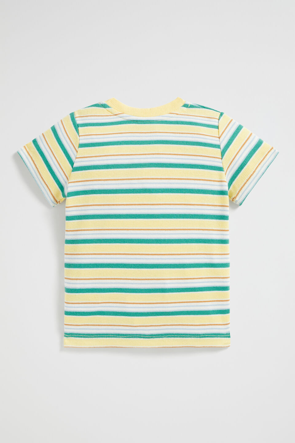 Core Henley Rib Tee  Lemon