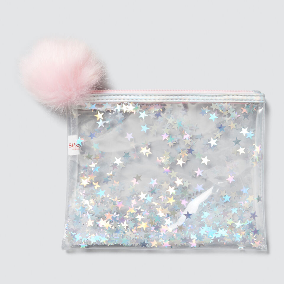 Sparkly Star Zip Case  