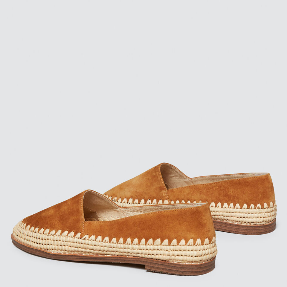 Elle Leather Flat  