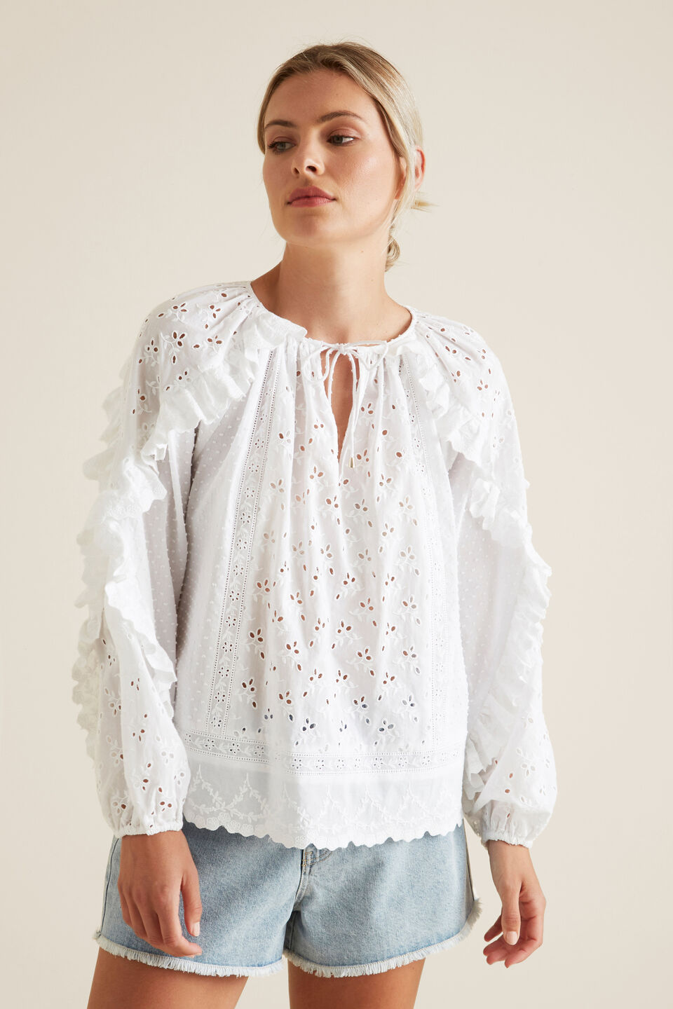 Pretty Broderie Blouse  