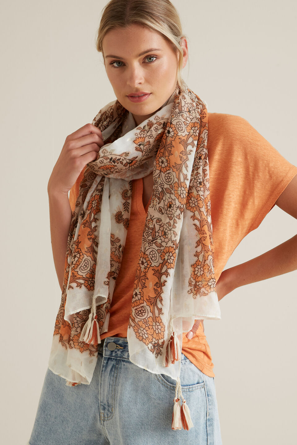 Boho Paisley Scarf  