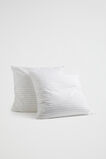 Alba Euro Pillowcase  Black Stripe  hi-res