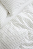 Alba Euro Pillowcase  Black Stripe  hi-res