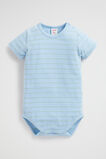 Stripe Bodysuit  Water Blue  hi-res