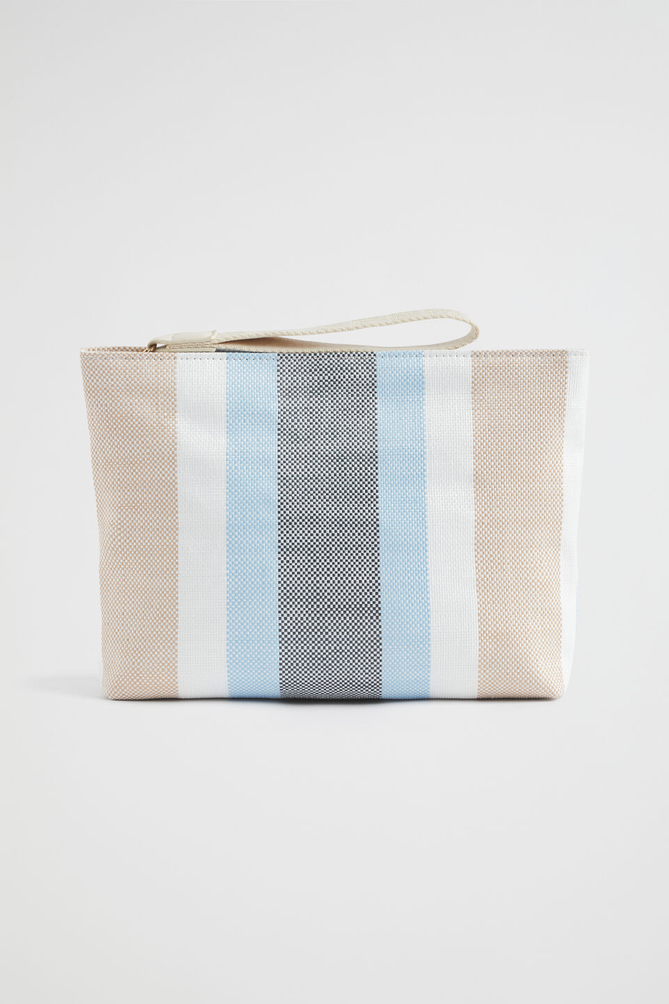 Logo Stripe Pouch  Bluebell Multi