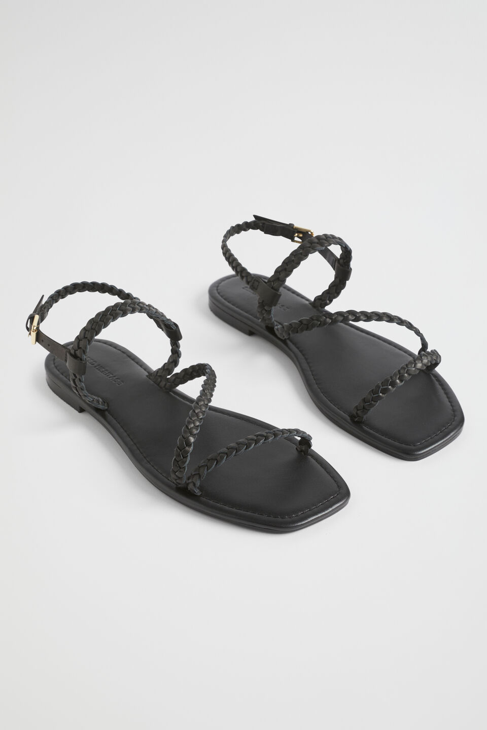 Tonya Braid Sandal  Black