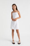 Cut-Out Tie Dress  White  hi-res