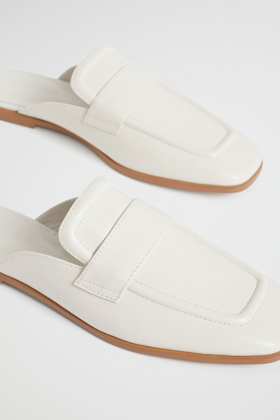 Francis Loafer Mule  Bone