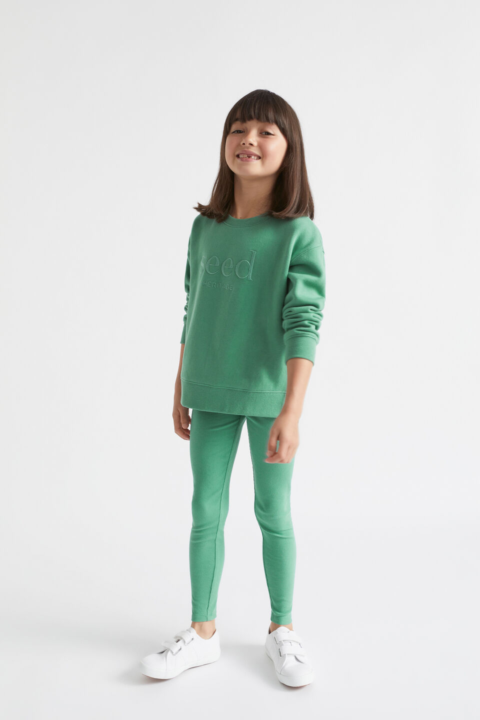 Core Rib Legging  Clover