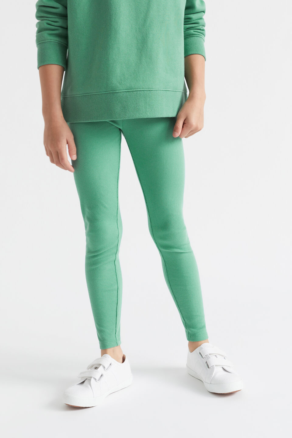 Core Rib Legging  Clover