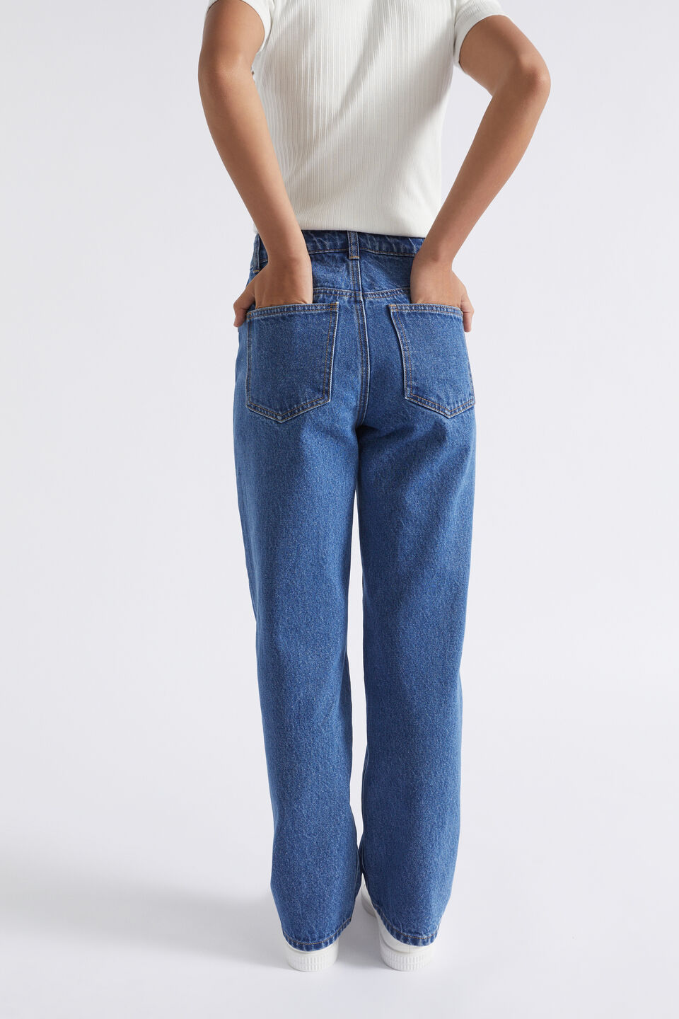 Wide Leg Jean  Classic Blue