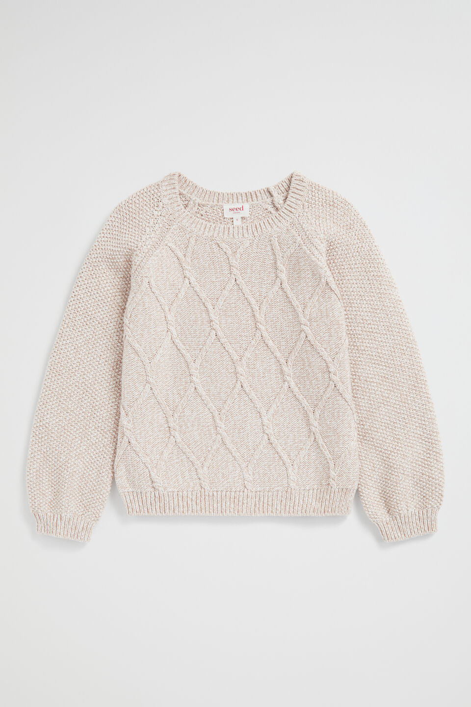 Speckle Cable Knit  Chai