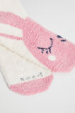 Fluffy Bunny Sock  Pop Pink  hi-res