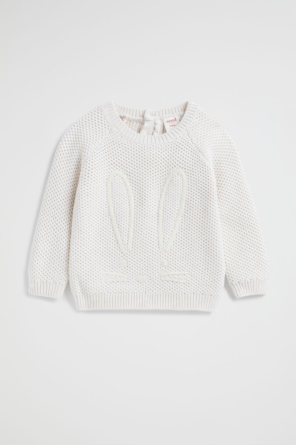 Bunny Knit Sweater  Snow Marle