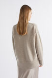 Merino Wool High Neck Knit  Light Storm Marle  hi-res