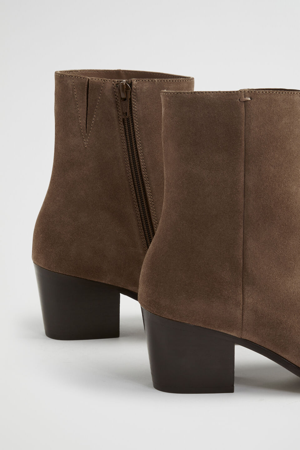 Amber Ankle Boot  Cashew Suede