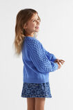 Cable Knit Cardi  Soft Cobalt  hi-res