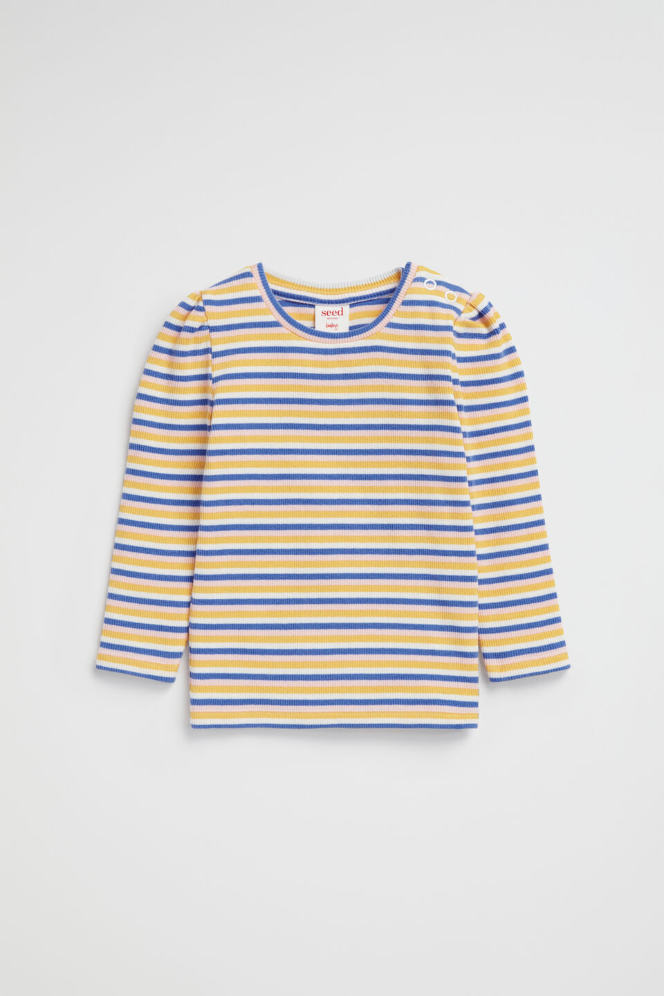 Stripe Rib Top  Cobalt Multi