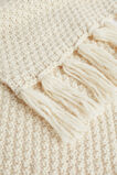 Hand Knit Scarf  Vanilla Cream  hi-res