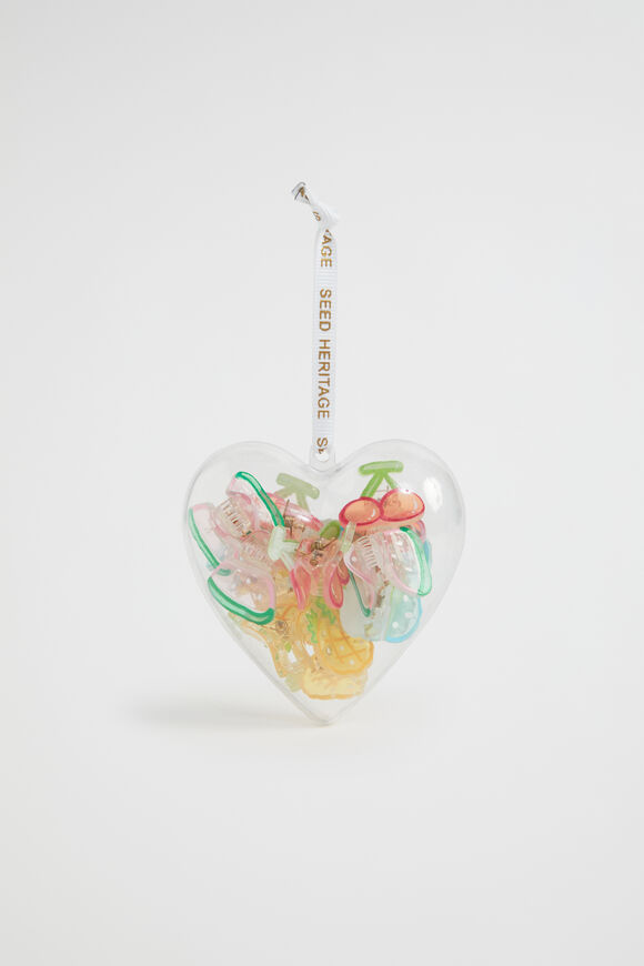 Heart Christmas Clips Bauble  Multi  hi-res